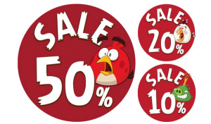 РАСПРОДАЖА В МАГАЗИНЕ ANGRY BIRDS РАСПРОДАЖА В МАГАЗИНЕ ANGRY BIRDS